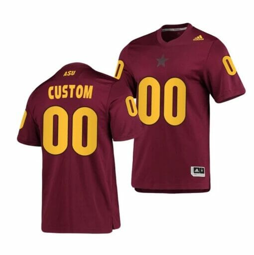 Custom Arizona State Jersey Maroon Replica AEROREADY
