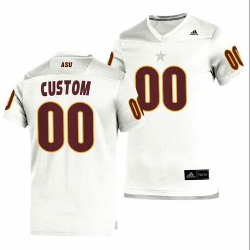 Arizona State Custom Jersey Replica Football White