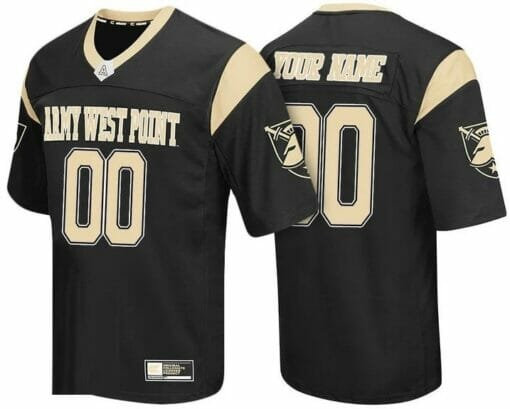 Army Black Knights Custom Jersey College Limited Football Black