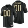 Custom Army Football Jersey Black Colosseum College Limited