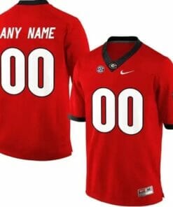 Custom UGA Jersey Football Jersey Red