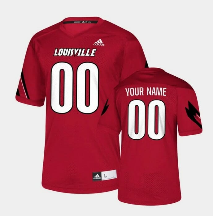 Custom Louisville Cardinals Football Jersey Red College 1 Custom Louisville Cardinals Football Jersey Red College