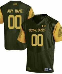 Personalized Notre Dame Jersey Olive Green Jersey