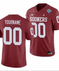 Personalized Oklahoma Sooners Jersey Crimson 2020 Cotton Bowl Game Jersey