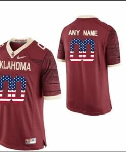 OU Custom Jersey Crimson College Football Limited Jersey