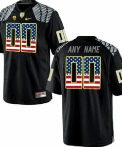 Custom Oregon Football Jersey College Limited Jersey Black