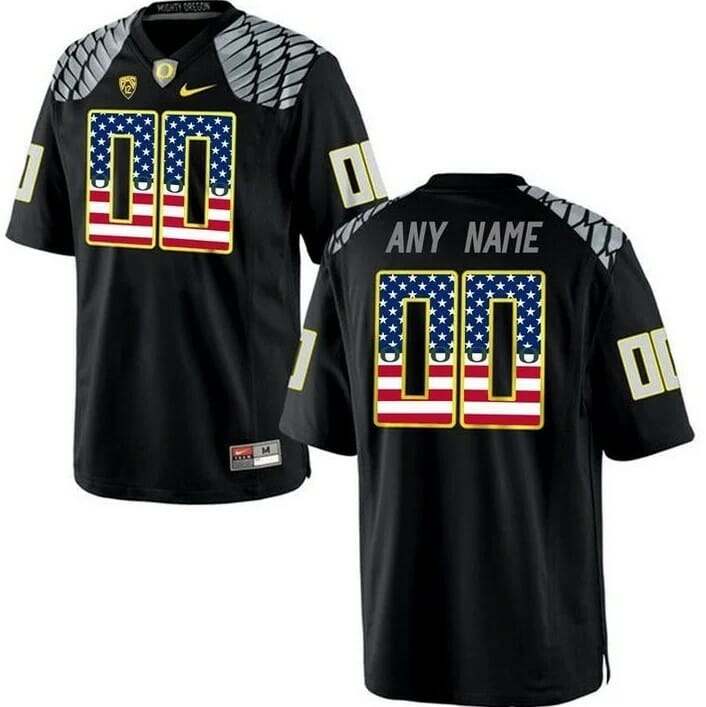 Custom Oregon Football Jersey College Limited Jersey Black 1 Custom Oregon Football Jersey College Limited Jersey Black