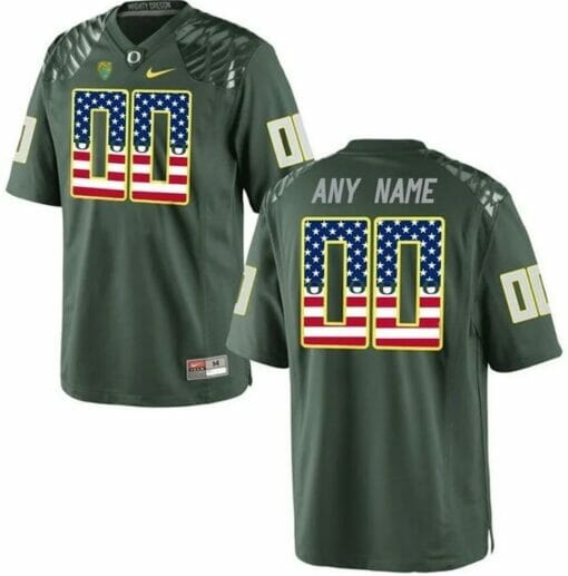Personalized Oregon Ducks Jersey College Football Limited Jersey Green