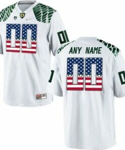 Oregon Ducks Football Jersey Custom College Limited Jersey White