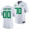 Custom Oregon Ducks Jersey White 2021-22 College Football Game Jersey