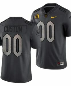 Personalized Pittsburgh Panthers Jersey Anthracite 2021-22 Steel City Limited Football Jersey