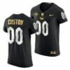 Custom Pittsburgh Panthers Football Jersey Black Golden Edition Jersey 2021-22 Limited