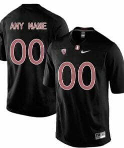 Custom Stanford Cardinal Football Jersey Black