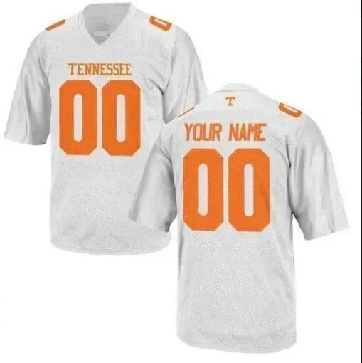 Tennessee Volunteers Custom Jersey White 1 Tennessee Volunteers Custom Jersey White