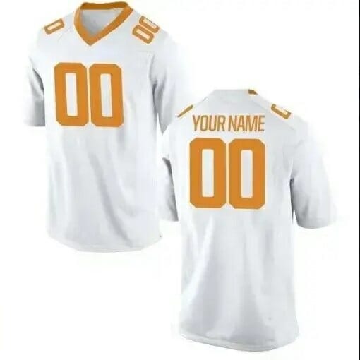 Custom Vols Jersey Football White Jersey 1 Custom Vols Jersey Football White Jersey