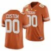 Custom Texas Longhorns Jersey Orange 2021 Red River Showdown Golden Patch Jersey