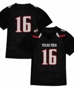 Custom Texas Tech Jersey Red Raiders Football Black Jersey