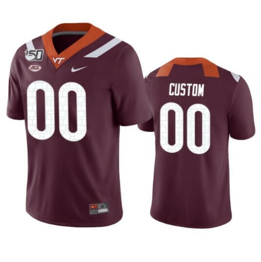 Custom Virginia Tech Hokies Jersey Game College Football Jersey Maroon 1 Custom Virginia Tech Hokies Jersey