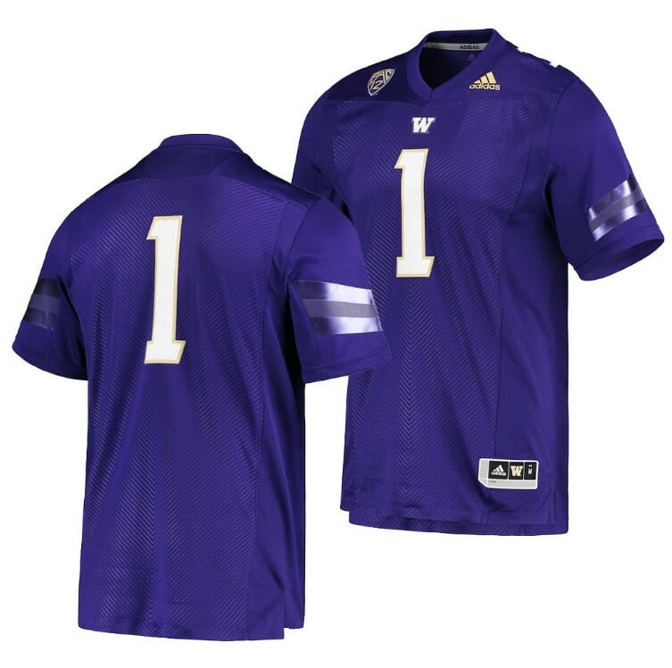 Personalized Washington Huskies Jersey 1 Purple College Football Premier Jersey 1 Personalized Washington Huskies Jersey 1 Purple College Football Premier Jersey