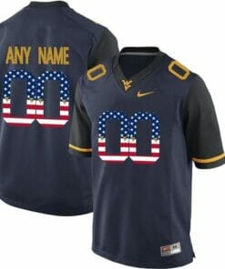 West Virginia Football Jersey Personalized College Limited Jersey Blue