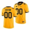 Personalized WVU football jersey Gold Throwback Alternate Game Jersey 6 Personalized WVU football jersey Gold Throwback Alternate Game Jersey