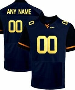 Personalized WVU Football Jersey NCAA Football Jersey Blue