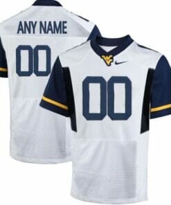 West Virginia Football Jersey Personalized NCAA White