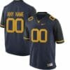 Custom West Virginia Football Jersey Blue College Limited Jersey