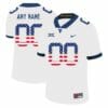 Personalized West Virginia Football Jersey White USA Flag College Jersey