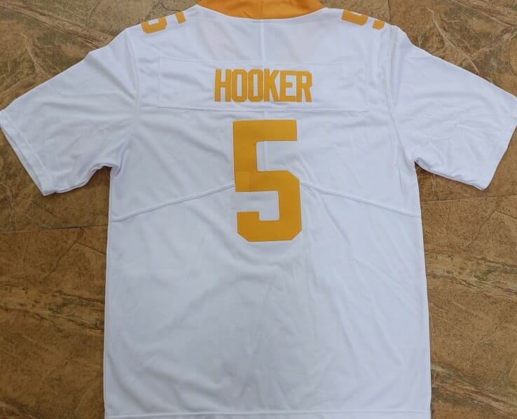 Hendon Hooker Jersey Tennessee Volunteers Replica Football Jersey - White 2 Hendon Hooker Jersey Tennessee Volunteers Replica Football Jersey - White - Image 2