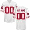 Wisconsin Badgers Custom Jersey College Football White