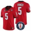Georgia Bulldogs Kelee Ringo Jersey #5 Honoring Vince Dooley Patch Red