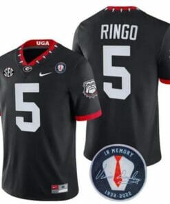 Kelee Ringo UGA Jersey #5 Honoring Vince Dooley Patch Black