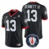 UGA Stetson Bennett IV Jersey #13 Honoring Vince Dooley Patch Black 5 UGA Stetson Bennett IV Jersey #13 Honoring Vince Dooley Patch Black