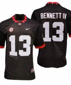 Georgia Bulldogs #13 Stetson Bennett IV Jersey Game College Football Jerseys - Black