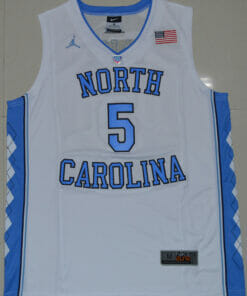 North Carolina Tar Heels #5 Marcus Paige NCAA Basketball Jersey White
