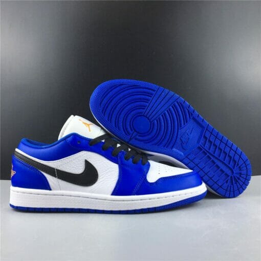 Air Jordan 1 Low Hyper Royal Orange Peel
