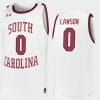 AJ Lawson Jersey South Carolina Gamecocks College Basketball White Replica #0