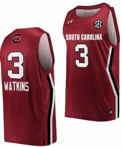 Ashlyn Watkins Jersey South Carolina Gamecocks College Basketball Wine #3