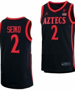 Adam Seiko Jersey San Diego State Aztecs College Basketball Black #2