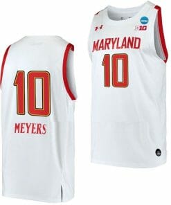 Abby Meyers Jersey Maryland Terrapins College Basketball 2023 NCAA March Madness White #10