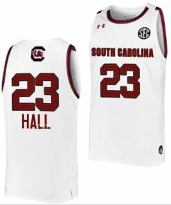 Aubryanna Hall Jersey South Carolina Gamecocks College Basketball White #23