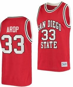 Aguek Arop Jersey San Diego State Aztecs College Basketball Red Retro #33