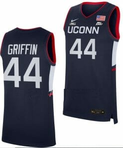 Aubrey Griffin Jersey UConn Huskies College Basketball Navy Replica #44