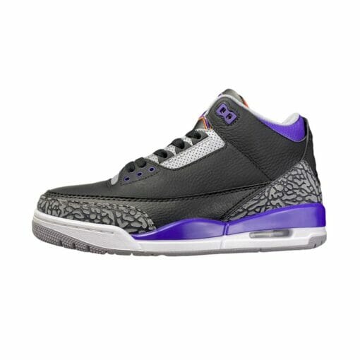 Air Jordan 3 Retro Black Court Purple - Image 2
