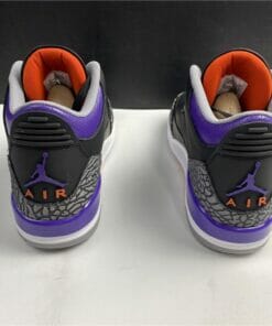 AJ3RetroBlackCourtPurpleShoesSneakers 8
