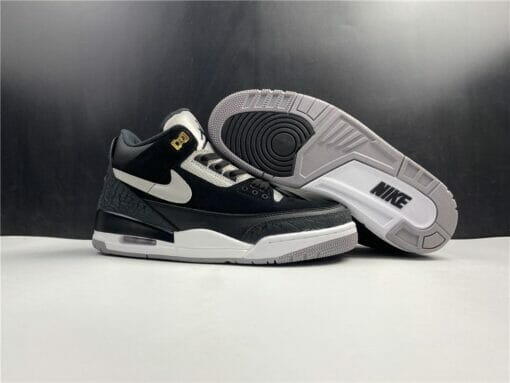 Air Jordan 3 Retro Tinker Black Cement Gold