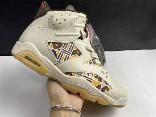 Air Jordan 6 Retro Quai54 Sail Brown (2020) - Image 4