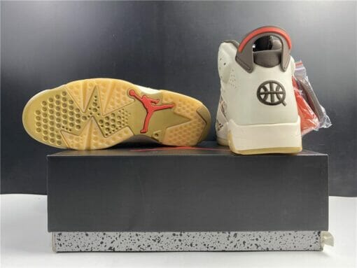 Air Jordan 6 Retro Quai54 Sail Brown (2020) - Image 5
