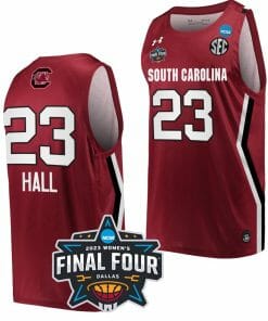 Aubryanna Hall Jersey South Carolina Gamecocks College Basketball 2023 NCAA Final Four Garnet Garnet #23